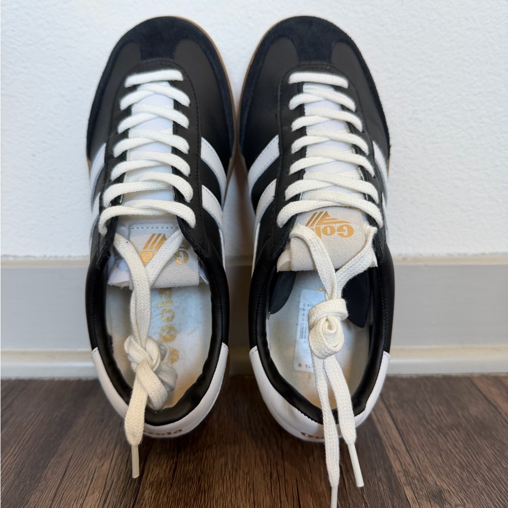 NWT! Gola Cyclone Leather Sneakers, Black, 8 - Picture 5 of 7